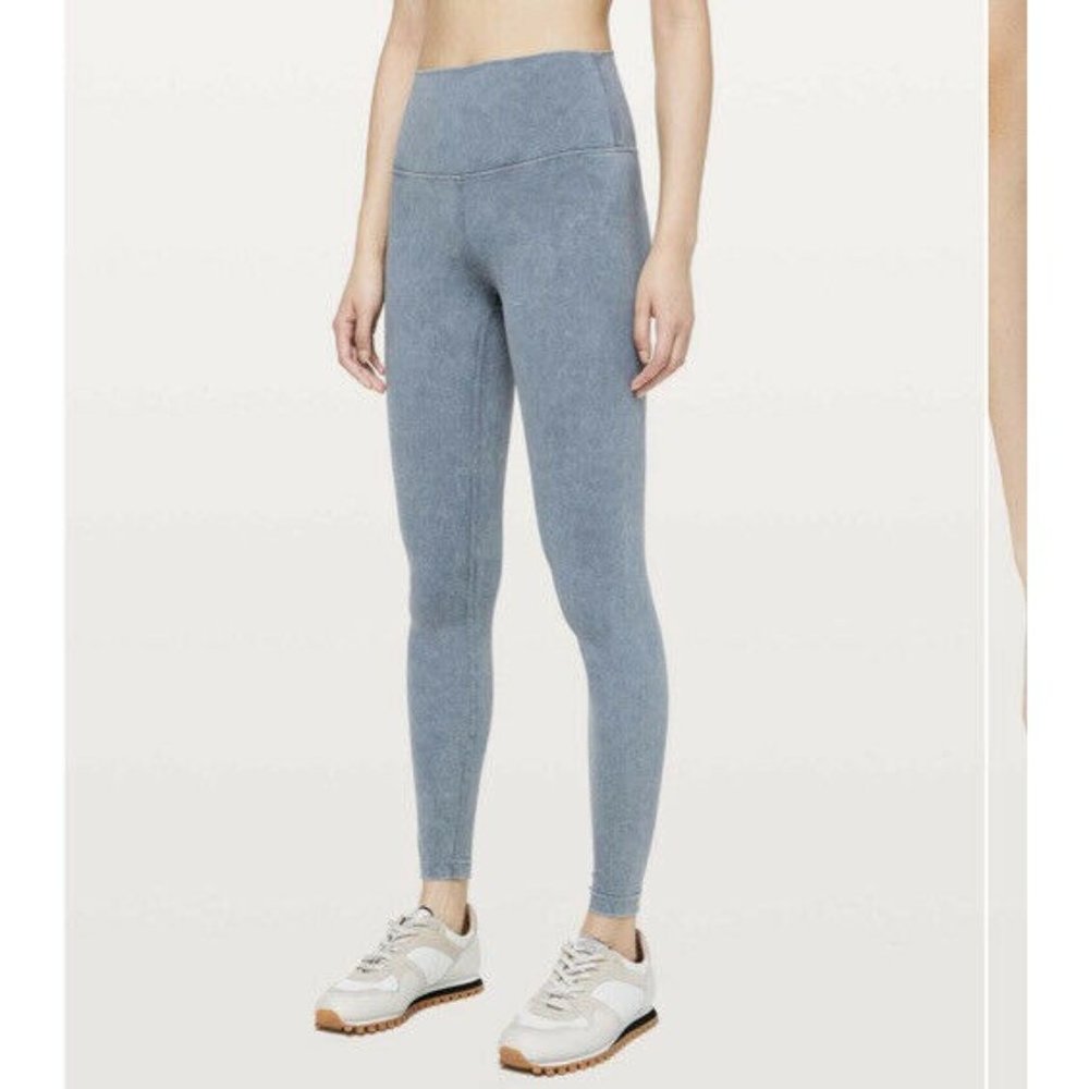 Lululemon Wunder Under High-Rise Tight Size 8 Full-On Luxtreme Washed Moon Blue